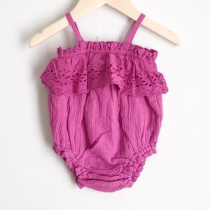NWT Baby Gap Muslin Lace Tank Bodysuit 3-6 mos